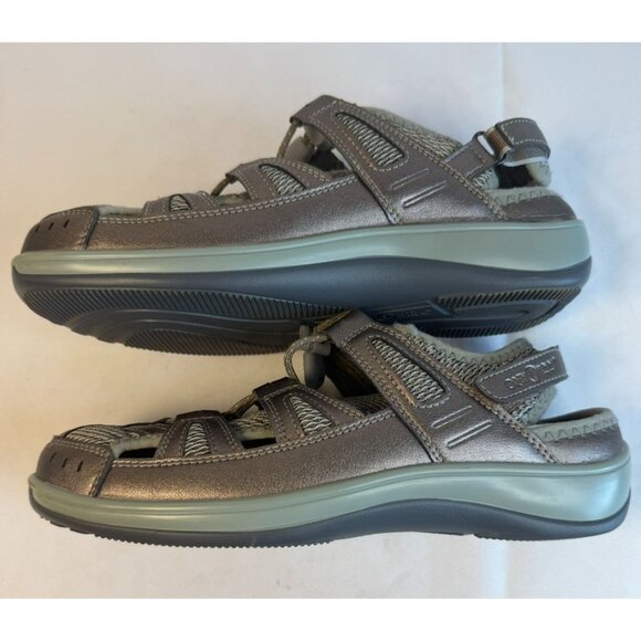 OrthoFeet 991 Womens Size 9.5D Gray Verona Orthopedic Sandals Shoes Vegan - Picture 6 of 15